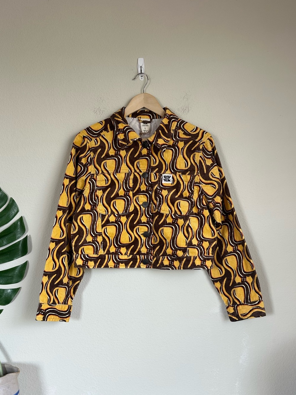 NWT Lucy & Yak Organic Corduroy Roxy Jacket in Feline Fine